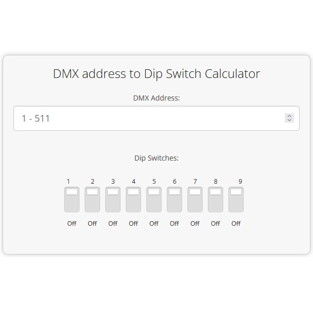dip switch calculator